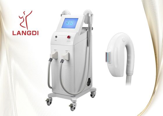 Schmerz-freie Laser-Haar-Abbau-Maschinen 8,0 Zoll LCD IPLs Shr mit 2 Griffen