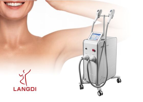 2 DIODEN-Lasertechnologie Handpieces OPTs SHR IPL+ für Haar-Abbau/Haut-Verjüngung