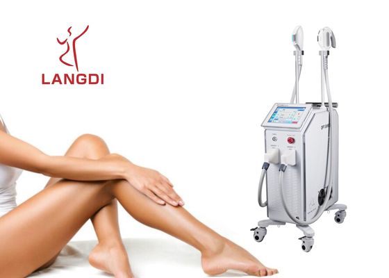2 DIODEN-Lasertechnologie Handpieces OPTs SHR IPL+ für Haar-Abbau/Haut-Verjüngung